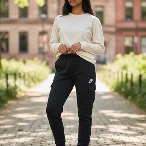 Nike Black Cargo Sweatpants